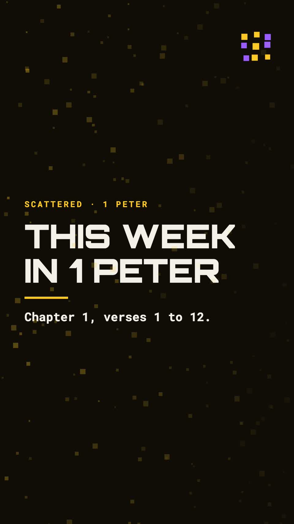 This week in 1 Peter: the weekly recap
